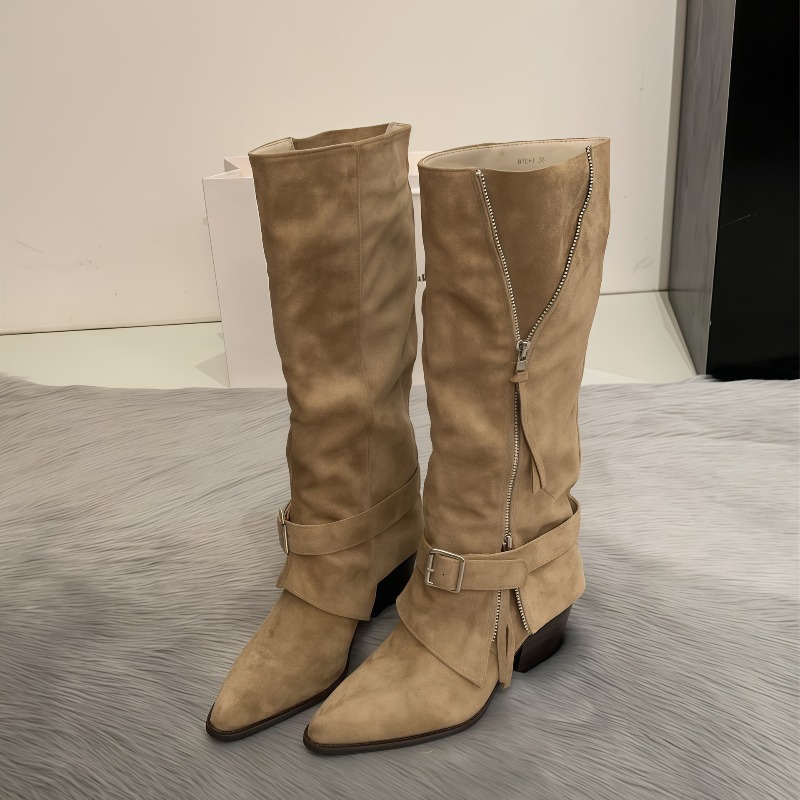 Women's Boots Vintage Suede Le - Vintage Fashion Boots ulasan dan harga