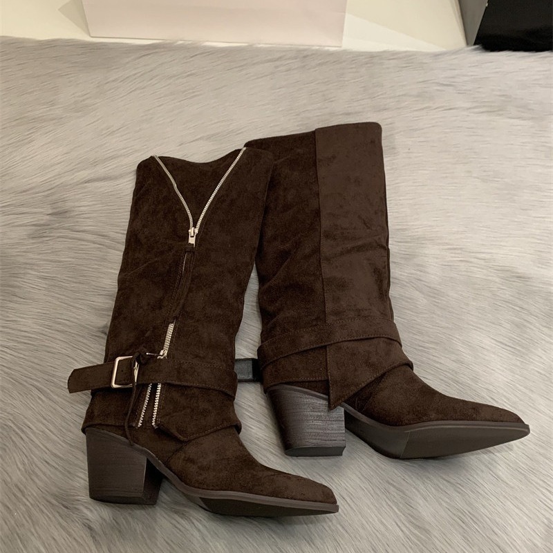 Women's Boots Vintage Suede Le - Vintage Fashion Boots ulasan dan harga