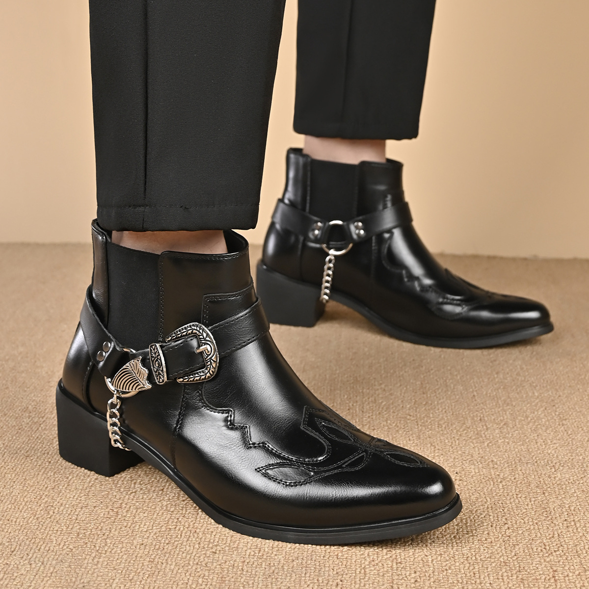 Fashion 2026 Men's Vintage Cow - Vintage Fashion Aesthetic ulasan dan harga