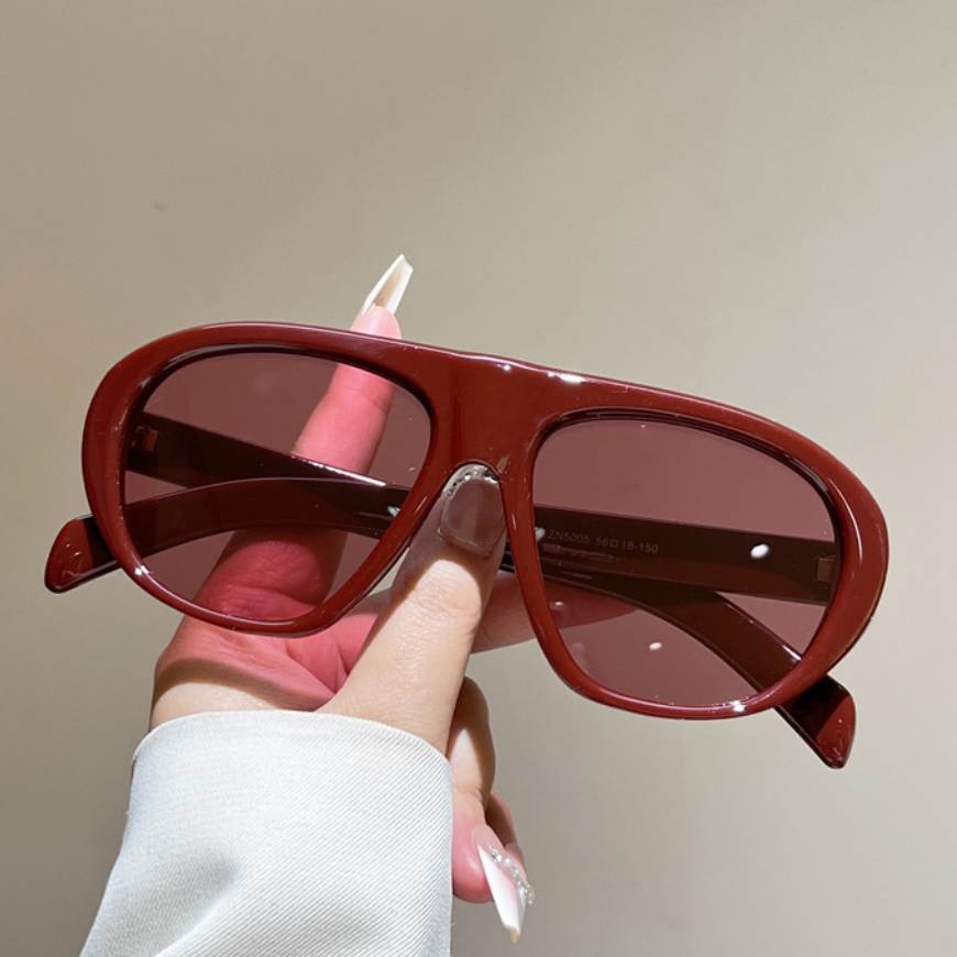 New Oversized Pilot Sunglasses - Vintage Fashion Brands ulasan dan harga