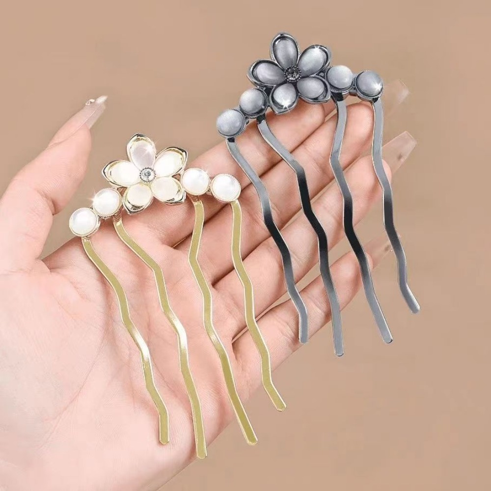 1/3pcs Elegant Floral MetalPea - Vintage Fashion Ads ulasan dan harga