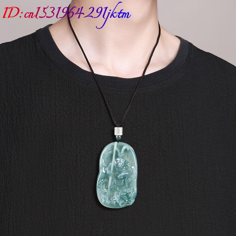Burmese Jadeite Monkey King Pe - Vintage Fashion Necklace ulasan dan harga